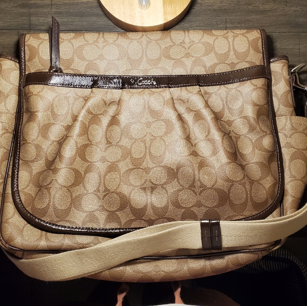 Coach Signature Diaper Bag